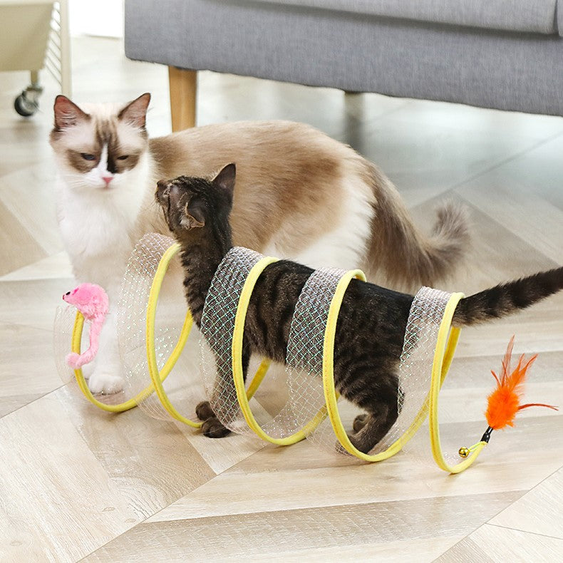 Cat Toys Indoor Foldable Kitten Play Tunnel – Pawpycup