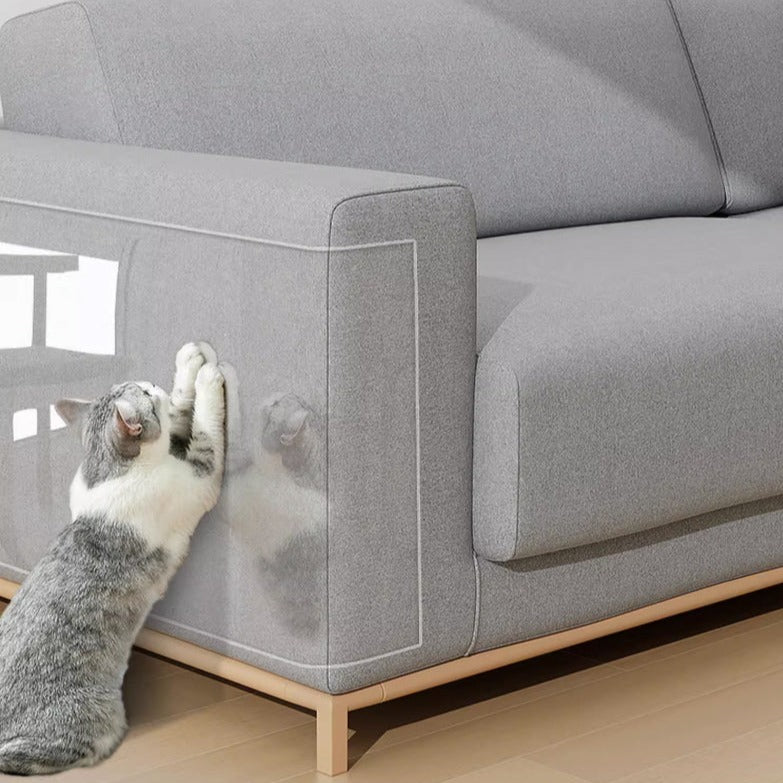 Transparenter Katzen-Couch-Schutz gegen Katzenkratzer