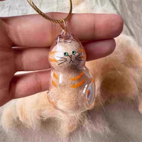 Cat Hair Storage Pendant Pet Hair Collector Keychain