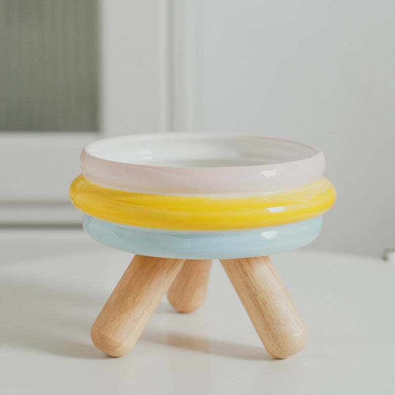 Pet Cat Food Bowl Water Bowl Ceramic Feeder