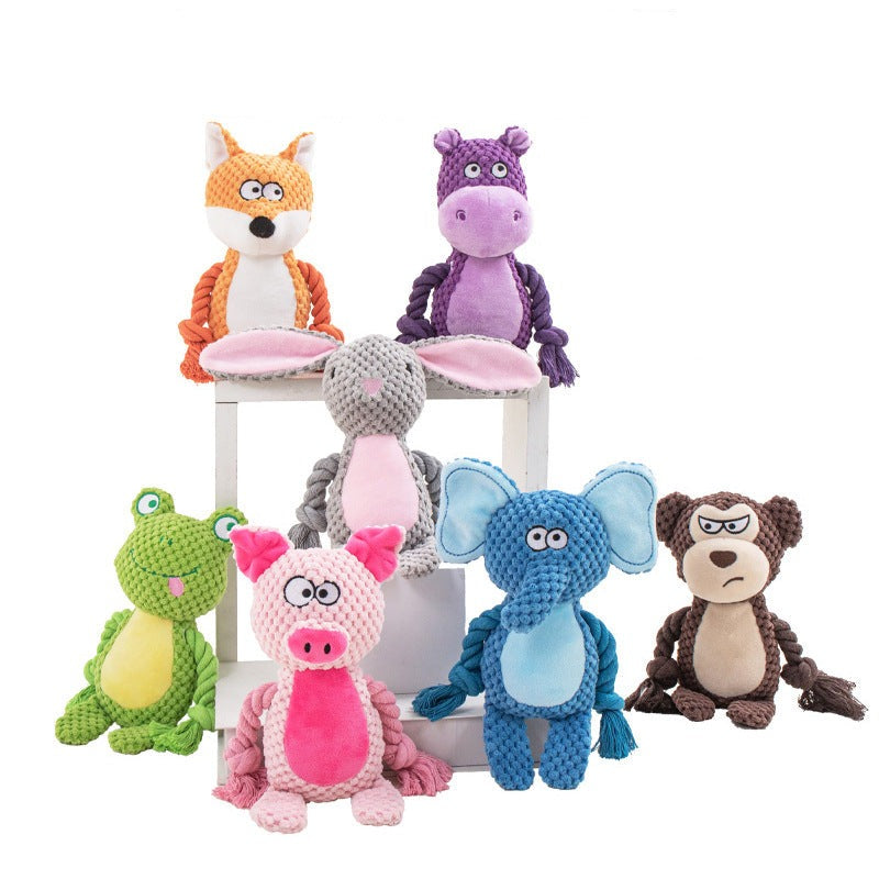 Pet Squeaky Plush Toy Zoo Animal – Pawpycup