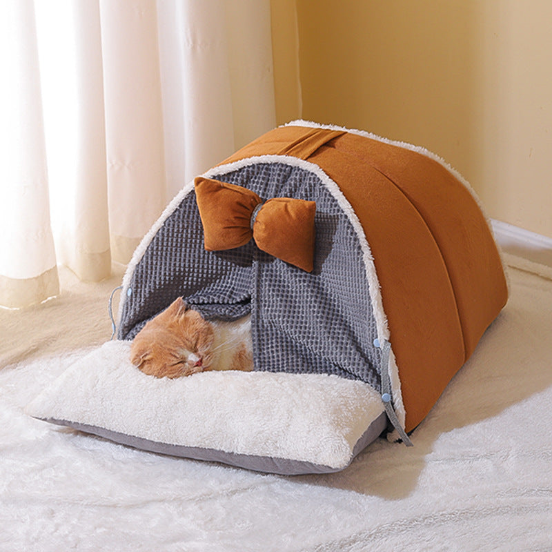 Enclosed Covered Tent Cat Beds