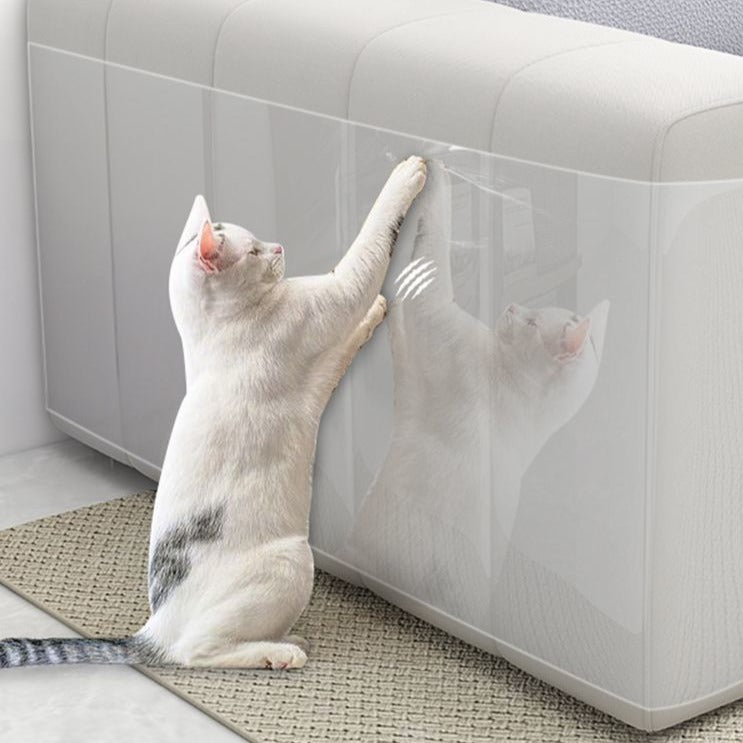 Transparenter Katzen-Couch-Schutz gegen Katzenkratzer