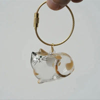 Cat Hair Storage Pendant Pet Hair Collector Keychain