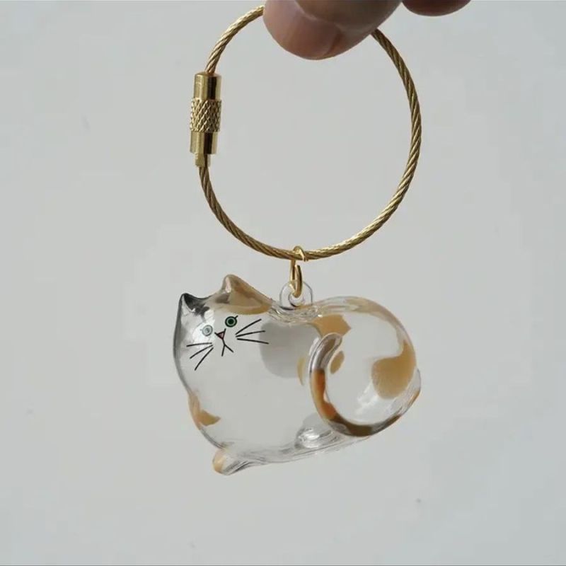 Cat Hair Storage Pendant Pet Hair Collector Keychain