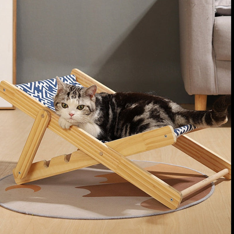 Canapé-lit inclinable pour chat, chaise de bain de soleil