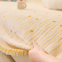 Heart Pattern Chenille Sofa Throw Blanket