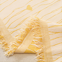 Heart Pattern Chenille Sofa Throw Blanket