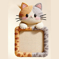 Calico Cat 3D Woven Wall Scratcher with Bonus Cat Toy