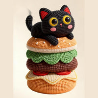 Calico Cat 3D Woven Wall Scratcher with Bonus Cat Toy