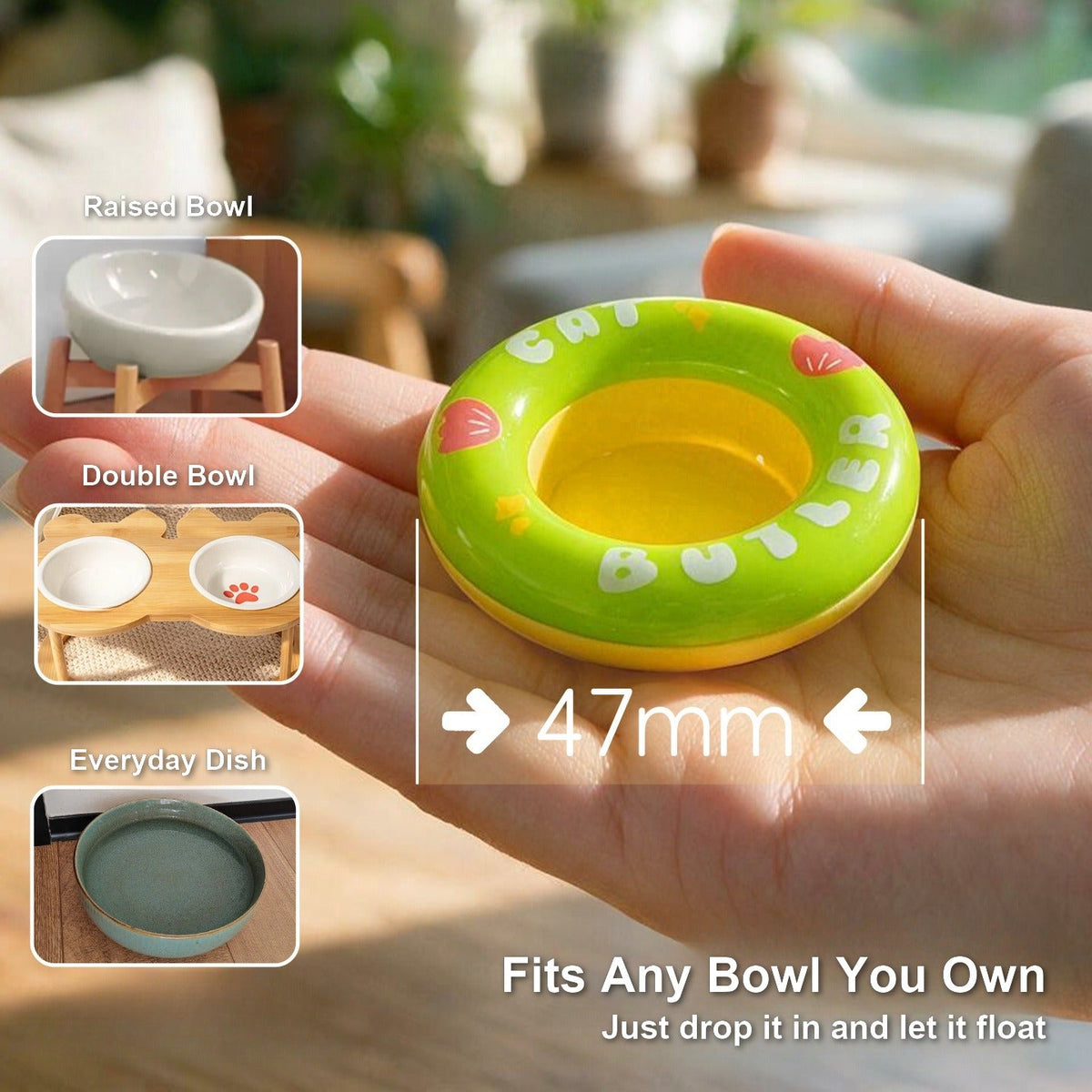 47mm green float ring fits standard and raised bowls