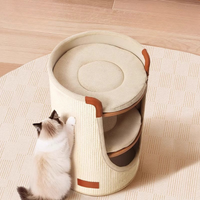 Sisal Barrel Cat Bed Double Layer Scratcher And Tree