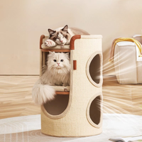 Sisal Barrel Cat Bed Double Layer Scratcher And Tree
