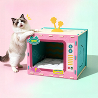 Tv Shape Cat Bed Dopamine Color Collection