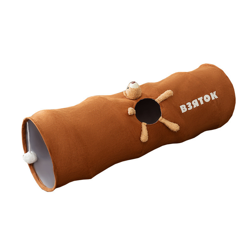 Soft Plush Cat Play Tunnel