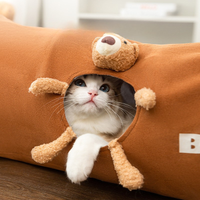 Soft Plush Cat Play Tunnel