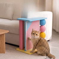 Corner Cat Scratcher with Sisal Wall Guard - Vertical Scratching Post for Sofa & Wall Corners