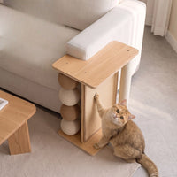 Corner Cat Scratcher with Sisal Wall Guard - Vertical Scratching Post for Sofa & Wall Corners