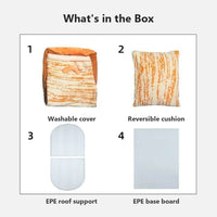 What's in the box: cover, cushion and support boards