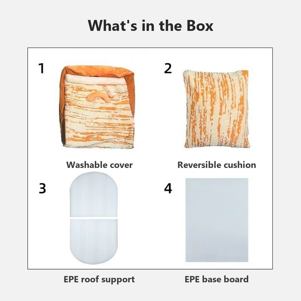 What's in the box: cover, cushion and support boards