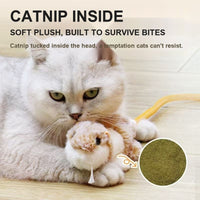 Squeaky Tail-Wag Mouse Cat Toy