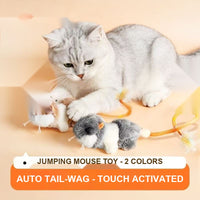 Squeaky Tail-Wag Mouse Cat Toy