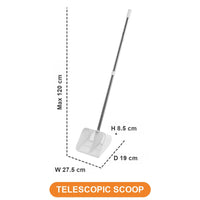 Long-Handled Litter Scooper for Cats - Telescopic Scoop