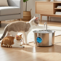 3.2L Stainless Steel Pet Water Fountain Large Capacity Ultra-Quiet