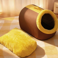 Removable washable cushion for the cat cave