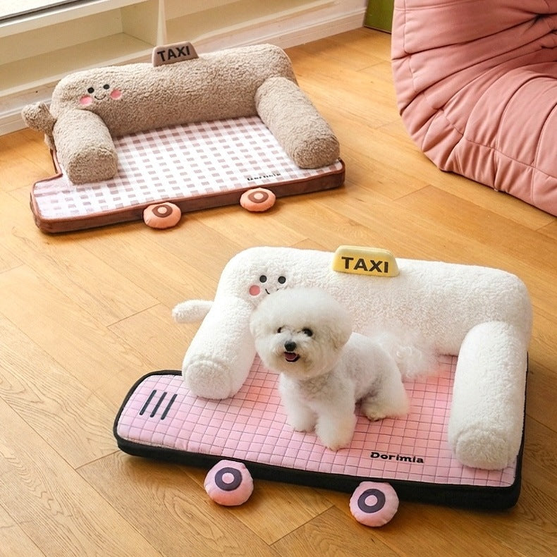 Smiley Sofa Pet Bed for Cats & Small Dogs