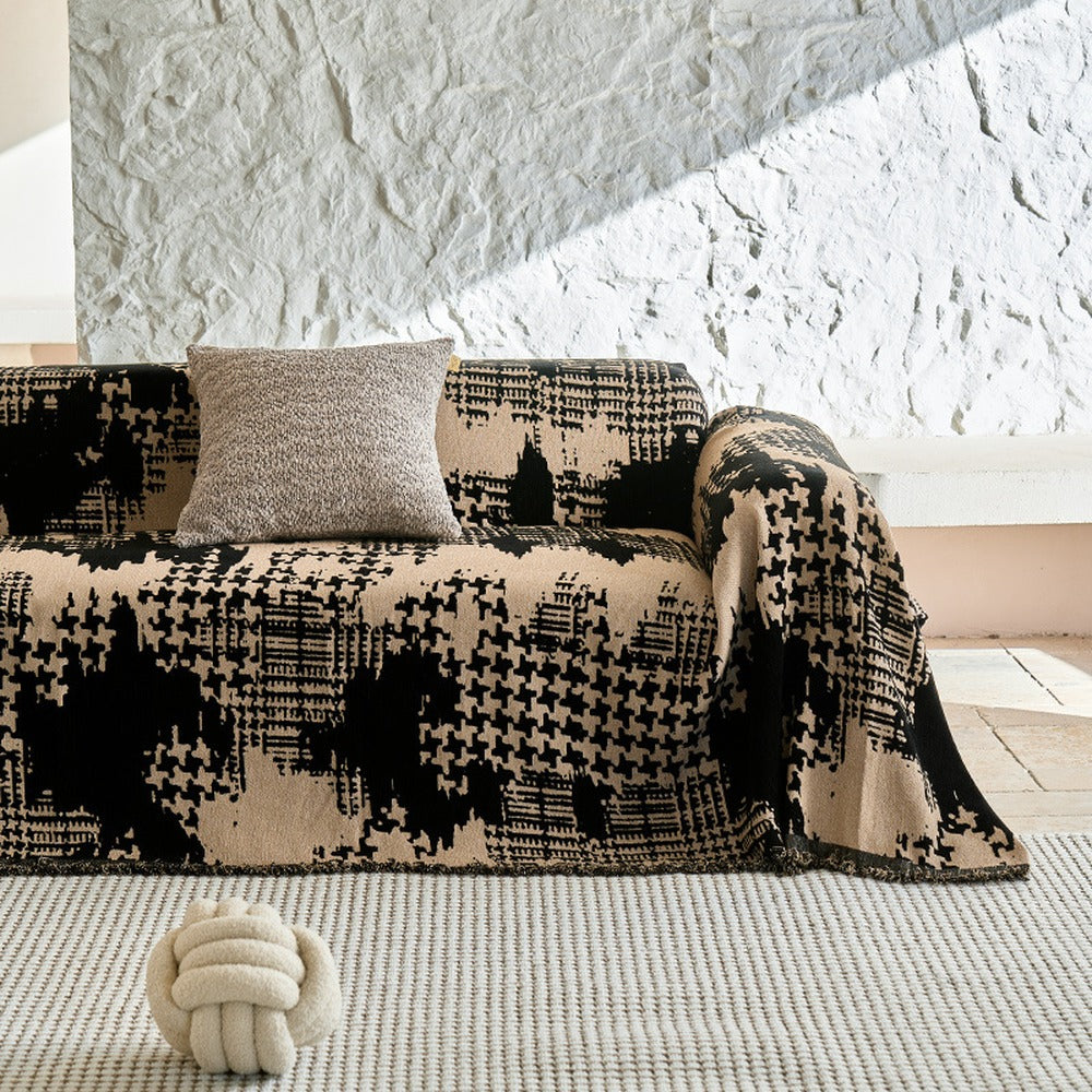 Boho Geometric Chenille Sofa Cover