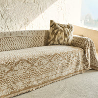 Boho Geometric Chenille Sofa Cover