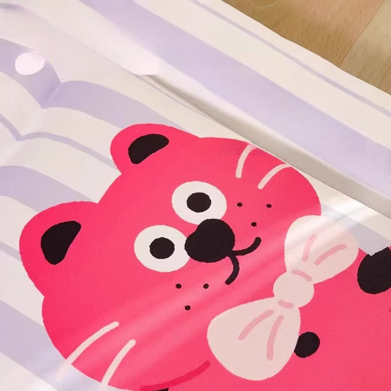 Waterproof Cartoon Pet Sleeping Mat, Cool Washable Cat & Dog Bed Pad