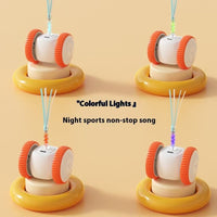 Automatic Two-Wheel Cat Car Toy with Feather Wand, Self-Righting Rechargeable Teaser