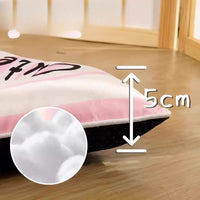 Waterproof Cartoon Pet Sleeping Mat, Cool Washable Cat & Dog Bed Pad