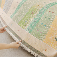 Tassel fringe edge of the chenille sofa cover