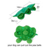Hondenspeelgoed met snuffelervaring 'Erwten in een peul'