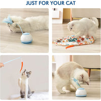 Electric Teasing Rotating Feather Interactive Cat Toy USB Charging