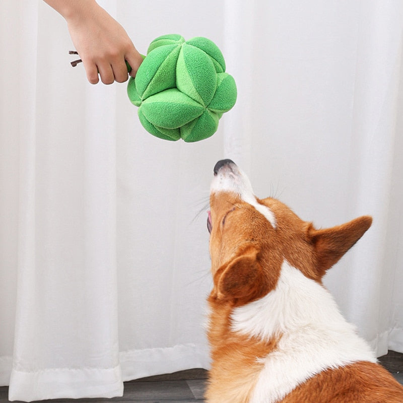 Juguetes chirriantes para perros con pelota snuffle para mascotas