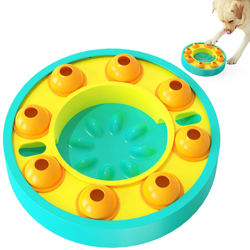 Dog Puzzle Toys Slow Feeder Interactive Food Dispenser Bowl