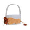 Bolsa para animais de estimação em forma de leão Bolsa transportadora de lona para gatos