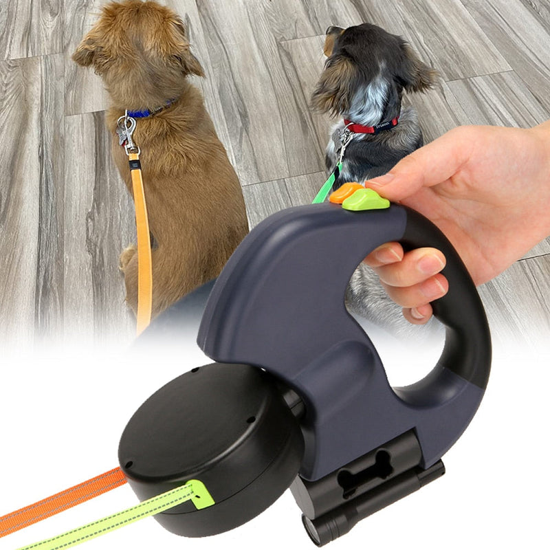 Retractable Dual Dog Leash